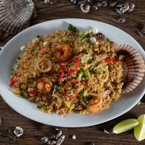 Arroz Chaufa con Mariscos